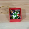 10 pcs cloisonne filigrana artesanato colorido 40mm bola pequena decorações festa favor para os hóspedes presente esmalte chaveiros encantos de Natal árvore pendurado pingentes decoração