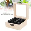 16/25/36/64 Slots Wooden Essential Oil Storage Box Carry Organizer Bottles Container Case Boxes & Bins