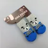 4pcs warme Welpenhundbekleidung Schuhe weiche Haustier Strick Socken Süßes Cartoon Anti Slip -Skid -Socken für kleine Hunde atmungsaktive Haustiere Produkte 20220110 Q2