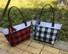 Home Buffalo Check Handbag 30*45*15cm Large Storage Bags Capacity Travel Tote Storages Maternity Bags Red Black Plaid Mommy Bag ZC345