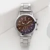 Högkvalitativa Business Casual Men's Quartz Watch 43mm Rostfritt Stål Blå Glas