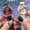 Gogey Casual Kobiety Zegarki Damskie Skórzane Pasek Kwarcowy Zegarek Panie Dames Horloges Montre Femme Wristwatches