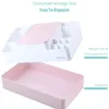 Large Capacity Mirror Makeup Storage Box Jewelry Nail Polish Cosmetic Ladies Skin Care Dressing Table Beauty 210423