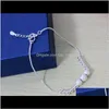 925 Sterling For Women Ladies Girls Unique Nice Sexy Simple Beads Chain Anklet Ankle Foot Jewelry Gift Jafjo Famob256w