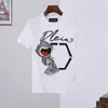 PLEIN BEAR T Gömlek Erkek Tasarımcı Tişörtleri Rhinestone Kafatası Erkekler T-Shirt Klasik Yüksek Kaliteli Hip Hop Streetwear Tshirt Rahat Top Tees PB 16104