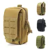 Tactical Molle Bolle Nylon Exército militar EDC Cintura Compact Cintura Bag Pacotes Homens Ao Ar Livre Esporte Caçando Caminhadas Camping Telefone 220216