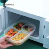 WORTHBUY Contenitore per il pranzo per bambini Contenitore per alimenti portatile a prova di perdite Contenitore per alimenti in plastica per microonde Bento Box per bambini Contenitore per alimenti per insalata di frutta 210818