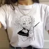 Novo Ahegao Harajuku Graphic Camiseta Mulheres Minha Herói Academia Anime Senpai T-shirt Hentai Himiko Tufo Tshirt Top gráfico Tee Feminino X0628