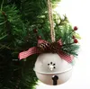 Juljuling smidesjärn Big Bell Decoration Pendant Christmas-Bell Pendants Xmas Ornaments New Year Party Kids Toys Gwa9685