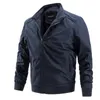 AIOPESON Autumn Winter Men's windbreaker Jackets Sports Casual Business Solid Simple Slim Fit s Jacket Clothing 210928