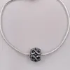 Essence series DEDICATION Clear CZ Pandora Charms for Bracelets DIY Jewlery Making Loose Beads Silver Jewelry wholesale   796047CZ