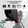Teleprompter for Tablet Smart Phone Camera Portable Teleprompter Kit with Remote Control & Lens Adapter Rings Ultra-wide-angle