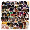 Melanin Poppin Graffiti Stickers İlham Verici Kız Bilgisayar Bagaj Tramvay Kılıfı Su Geçirmez Sticker 50pcs Sheets 2890963'te tekrarlanmıyor