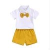 Summer Family Matching Clothes BrotherSister 2pcs Clothing Set Baby Boys Girls Shirt BlousePantsHair Band Formal Suit 2103227955334