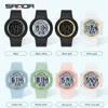 Sanda Fashion Outdoor Sport Watch Mężczyźni Wielofunkcyjne Zegarki Budzik Clock Chrono 5bar Wodoodporna LED Zegarek Digital Reloj Hombre G1022