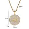 18K Goud Plaated DOOKIES Hanger Ketting Iced Out Cubic Zirkoon Heren Hip Hop Bling Sieraden Hele X44Ap185L