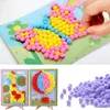 No-Repeat 10 Pcs En Gros Bébé Enfants Creative DIY Boule En Peluche Peinture Autocollants Enfants Éducatifs À La Main Matériel De Bande Dessinée Puzzles Artisanat Jouet