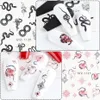 Dragon Snake Nail Sticker Chinese Stijl Nail Water Transfer Slider Abstract Jaar Karakter Decal Manicure SASTZ1114-1137-1.