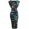 Floral Print Dress Sexy Women Backless Office Party Es Womens Mouwloze Zomer Es Vestidos 210520