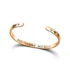 Bangle Edelstahl You fucking Holte diese Armbänder Armreifen für Frau Cubic Golden Modeschmuck Silber Rose Gold Geschenk