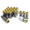 Wheel 20PCS Racing Car Modification R40 Tire M12x1.25 M12x1.5 Chrome Titanium Coating Anti Theft Lug Nuts Lock Set