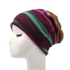 Kadınlar Unisex Örme Kış Kapağı Günlük Beanies Renk Moda Yatay Stripes Hip-Hop Snap Slouch Skuldies Bonnet Beanie/Kafatası