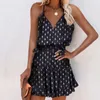 여성 드레스 여름 2020 캐주얼 옷 슬립 드레스 느슨한 인쇄 민소매 아프리카 섹시한 여성 댄스 파티 X0521