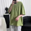 Heren t shirts heren oversized t-shirt lifestyle kleding training en fitness casual hiphop top zomer solide kleur plus size man