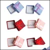 Boîtes à bijoux Emballage Présentoir Anneau Boîte Papier Cadeau Boucles D'oreilles Organisateur De Stockage Bijoux Conteneur Gwe11763 Drop Delivery 2021 G85Lg