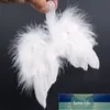 10st Jul Decroations Angel Feather Wings Hängande rekvisita Vit Plysch Fjäder Ornament Party Decor