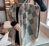 Outono e inverno cachecol feminino imitação cashmere impressão frente e verso 2021 sul coreia new scarf grosso ar condicionado xaile