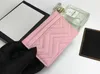 Kobiety mody klasyczny portfel Portfel Marmont Wave wzór czarnego swobodnego identyfikatora karty kredytowej skórzana ultra szczupłe portfele torba pakietów G4144654