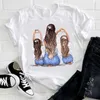 Kvinnor Kortärmad Tjej Dotter Söt 90s Mamma Mamma Mother Mode Kläder Dam Grafisk Skriv ut Tee T-shirt Kvinnlig T-shirt x0628