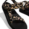 2021 Sandalias Fashion Shoes para moda feminina verão plana confortável Sandals Point Wave Bowknot Sandálias de praia Y0721