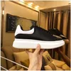 Platform Casual Shoe film tail Moda Donna Scarpe da uomo in pelle con lacci Chaussures Suola oversize Sneakers Bianco Nero m01