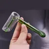 Mini copo martelo bongs braço percolador portátil fumar água colher tubulações borbulhantes vidro tabaco bongs erva seca tubos