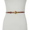 Nouvelle femelle luxe authentique en cuir ceinture de ceinture femme triangle boucle boucle corset corset bg-1549 221g