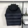 Luxurys Down Jacket List Haft Knit Dwuosobowy Rękaw Żakardowy Wysokiej Jakości Unisex Zimowa Odzież Moda S-XL