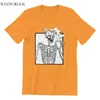 Мужские футболки оптом футболка Хэллоуин кофе питьевой скелет 4XL 5XL 6XL ретро хип-хоп Tees 48923