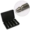 Skruv Extractor Tool Box Alloy Steel Broken Damaged Bolt Remover Borr Bit Guide Set med Retail Package