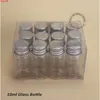 36 pz/lotto 10ml Bottiglia Campione di Vetro Con Tappo In Alluminio 1/3OZ Vaso Vuoto Contenitori Cosmetici 10g Piccolo Vaso Riutilizzabile Packaginghood qty