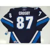 001Custom Uomo Giovani donne Vintage Personalizza CHL QMJHL Rimouski Oceanic 87 Sidney Crosby Hockey Jersey Taglia S-5XL