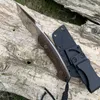 TUNAFIRE GT0156 Sabit Bıçak D2 Paslanmaz Çelik Bıçak Micarta Kolu Açık Taktik Bıçaklar Çok EDC Araçları Bıçaklar