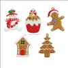 Charms Jewelry Findings & Components Mix Christmas Xmas Tree Ornaments Santa Claus Snowflake Snowman Pendants Diy Aessories Wholesale Drop D