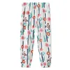 Girls Mosquito Pants Boys Plaid Pants New Summer Baby Fashion Printed Thin Casual Pants Bloomers 662 Y2