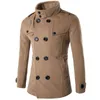 النمط البريطاني معطف الشتاء الرجال العلامة التجارية مزدوجة الصدر خندق معطف رجل عارضة يتأهل معطف جاكيتات manteau أوم 211119