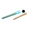 110mm pre roll packaging plastic conical preroll doob tube joint holder smoking cones clear with white lid Hand Cigarette