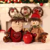 Jul äpple väskor jul-dekoration presentförpackning och förpackning Santa Claus snögubbe älg renar godis äpple-lådor