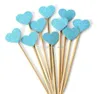 Groothandel feest decoratie verjaardag bruiloft handgemaakte mooie hart cupcake toppers meisje baby shower decoraties kd1