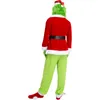 Noel Kostüm Geek Yeşil Saç Grinch Cosplay erkek Küçük Uçan Adam Headgear
